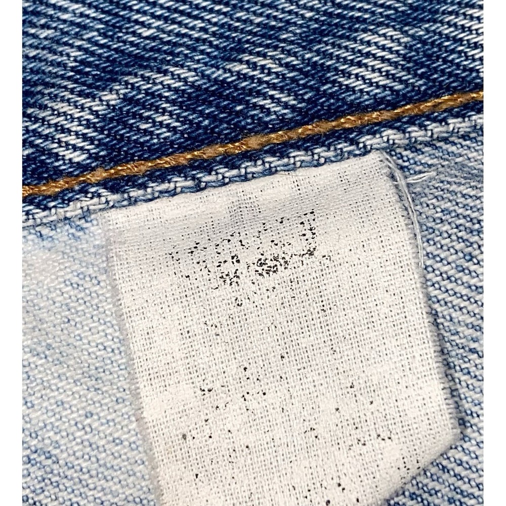 Vintage Levi's Women's Mom Jeans Tapered Size 27x30 Denim Custom Bleach Wash - Picture 15 of 16